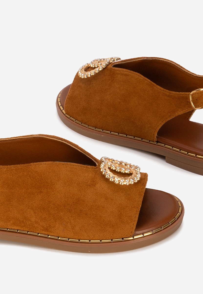 Sandali bassi eleganti Olivera camel