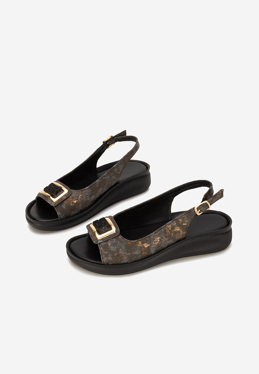 Sandali con zeppa Sendy nero