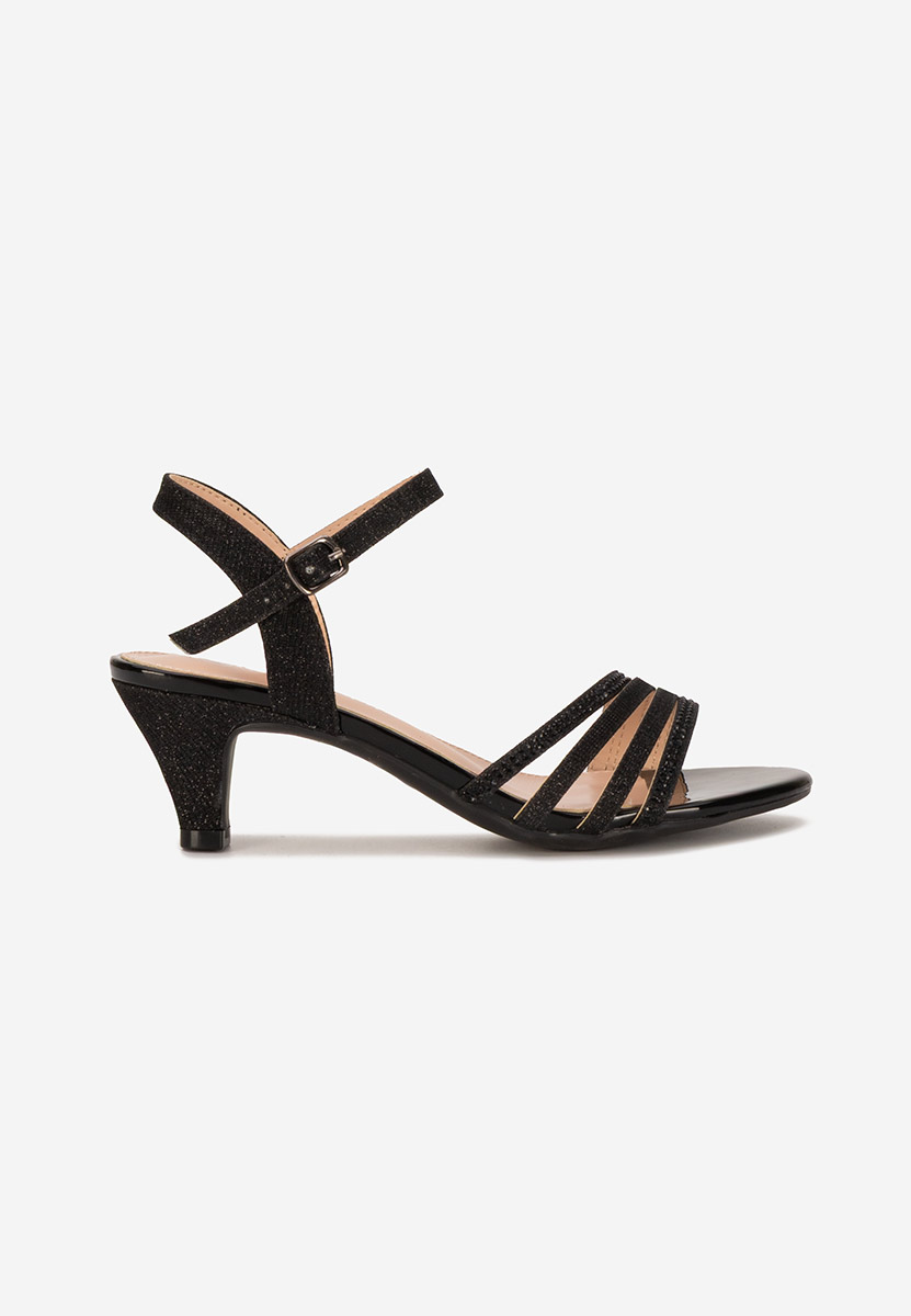 Sandali con tacco basso Dennisa nero