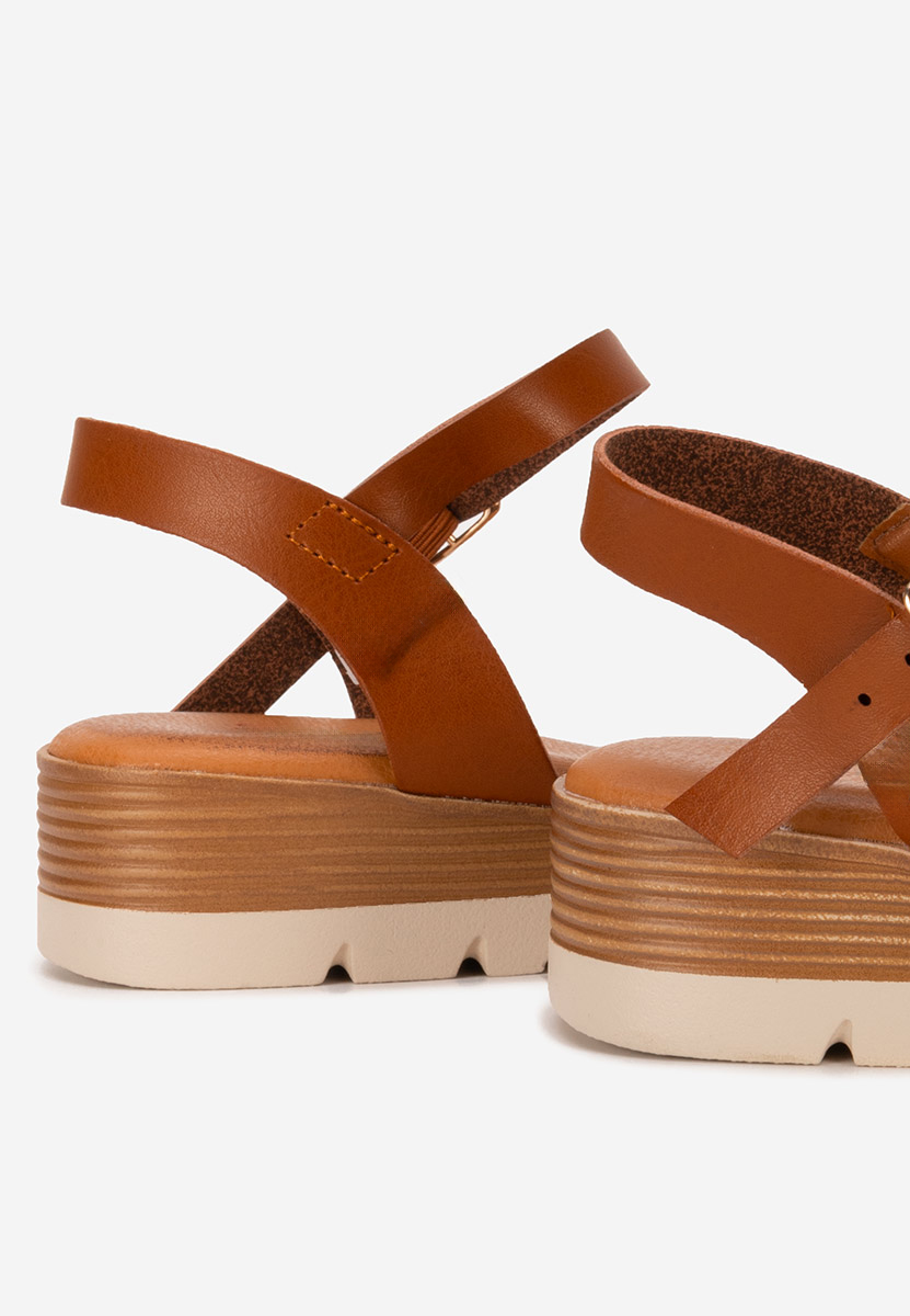 Sandali con zeppa Rabielia nero