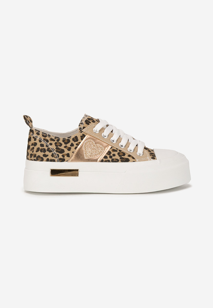 Sneakers con plateau Anasty leopardi