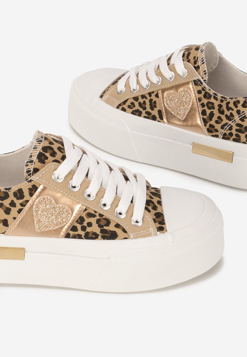 Sneakers con plateau Anasty leopardi