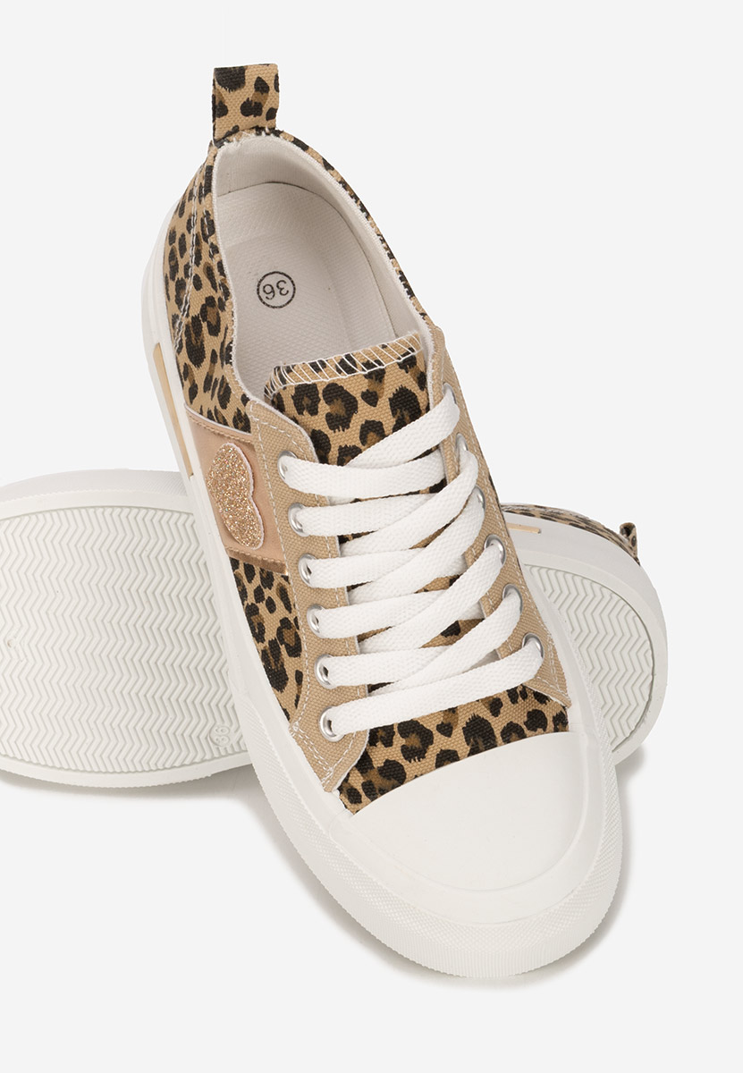Sneakers con plateau Anasty leopardi