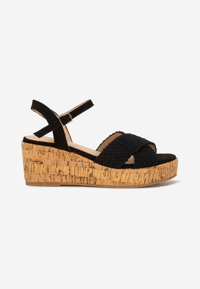 Sandali con zeppa Yarea nero