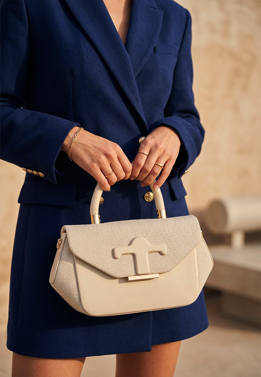 Borsa a mano Casiama beige