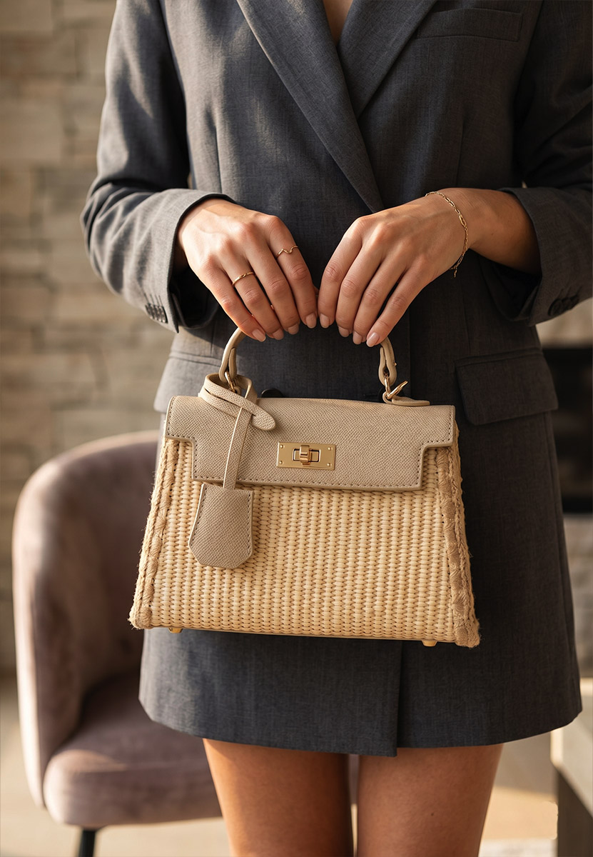 Borsa a mano Casiania cachi