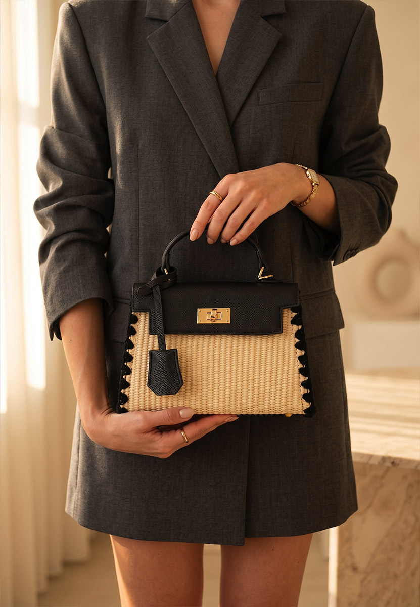 Borsa a mano Casiania nera
