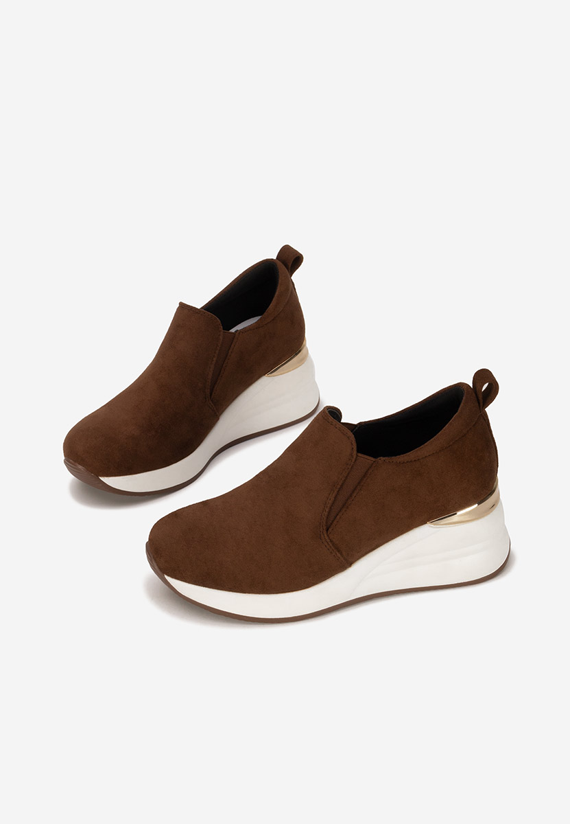 Scarpe con plateau Leanne marrone