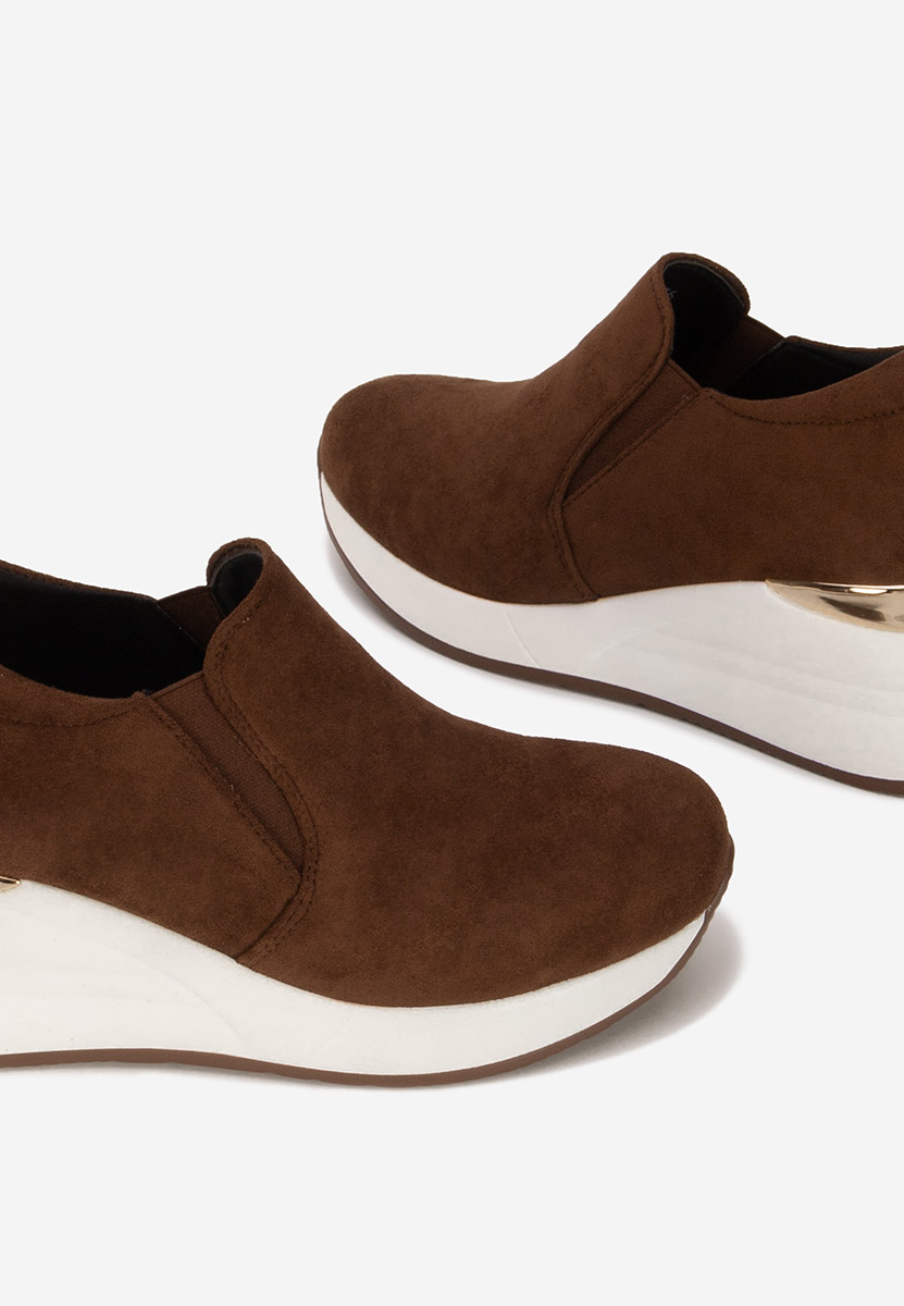 Scarpe con plateau Leanne marrone