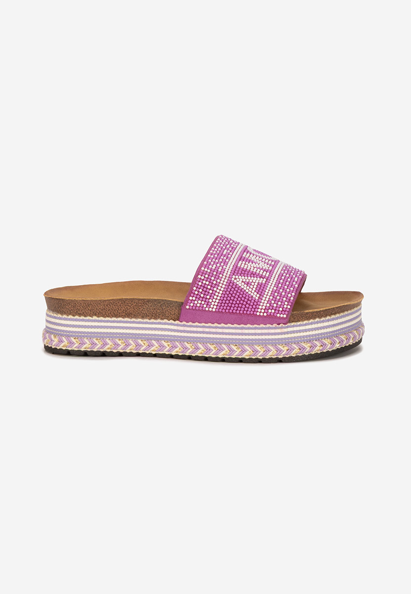 Ciabatte platform Alezia viola