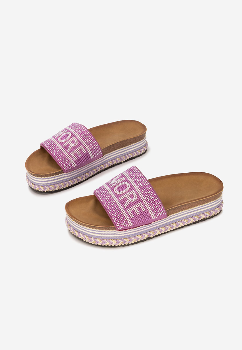 Ciabatte platform Alezia viola