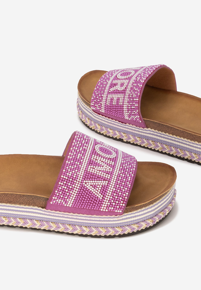Ciabatte platform Alezia viola