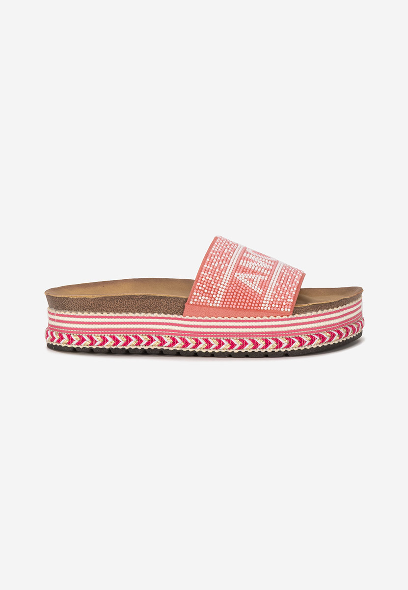 Ciabatte platform Alezia rosa