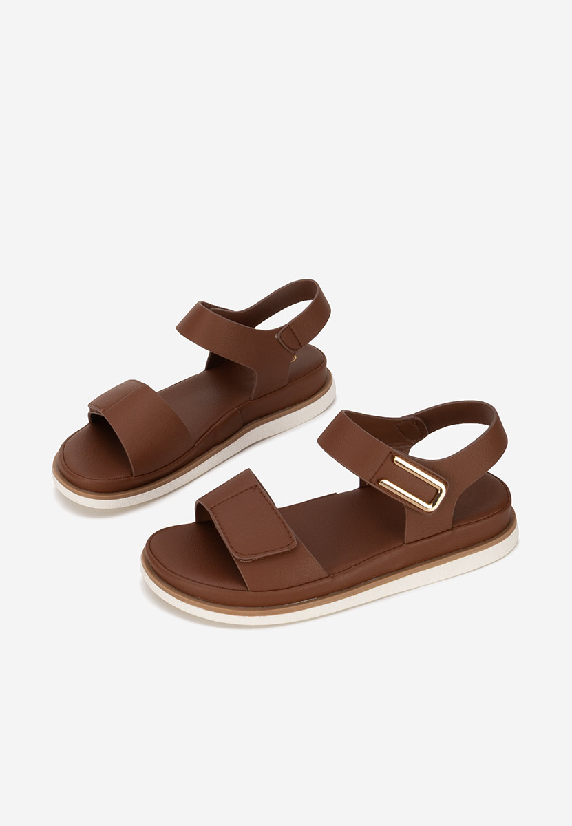Sandali con plateau Semena marrone