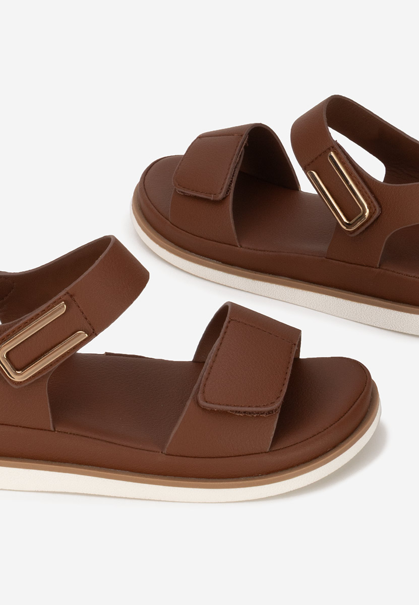 Sandali con plateau Semena marrone
