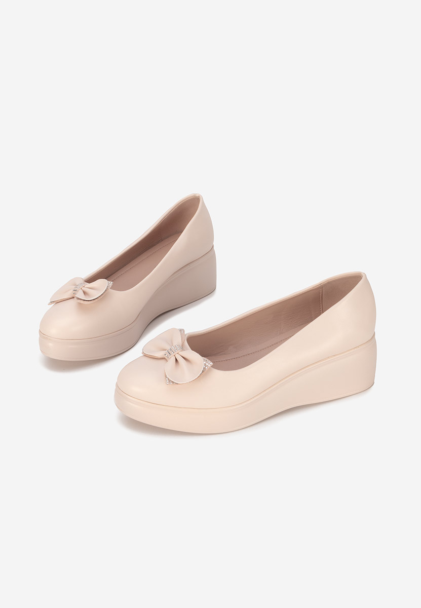 Scarpe con plateau Liliane beige