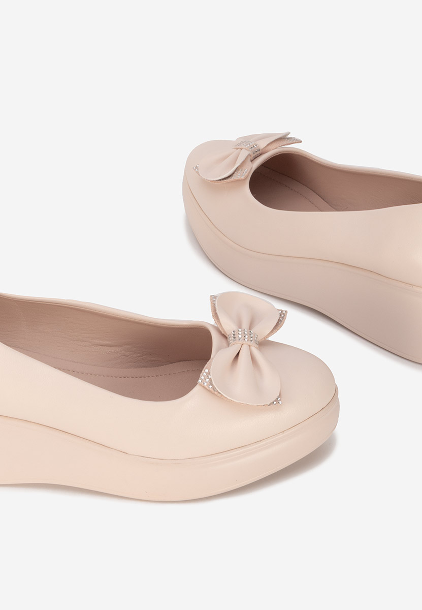 Scarpe con plateau Liliane beige