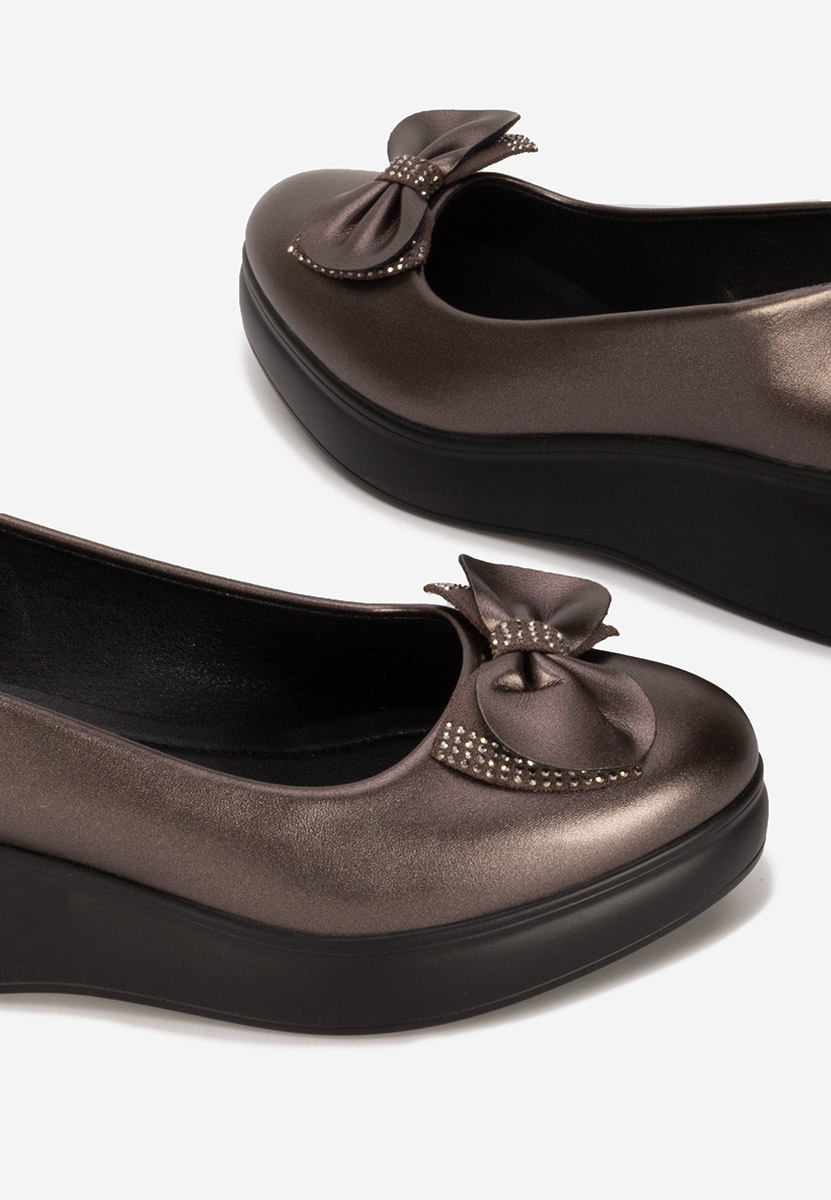 Scarpe con plateau Liliane grigio
