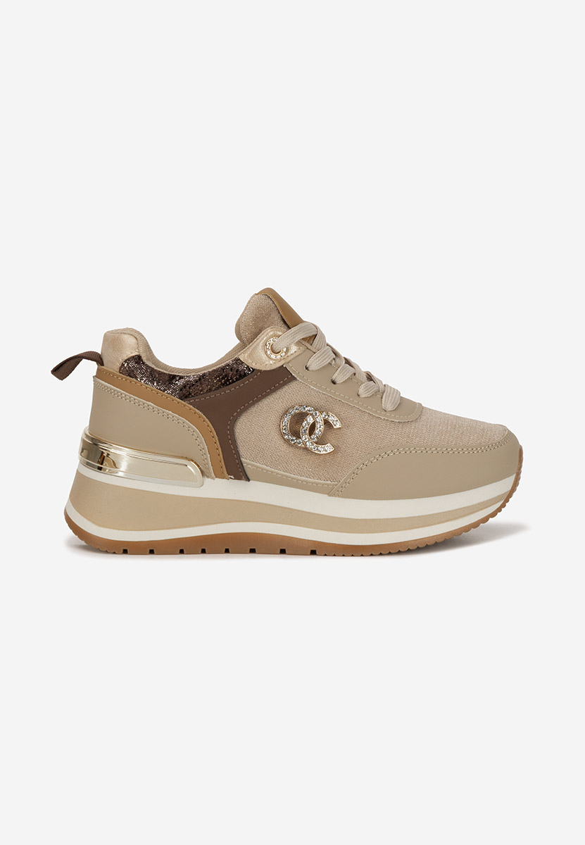 Sneakers con plateau Liliza cachi