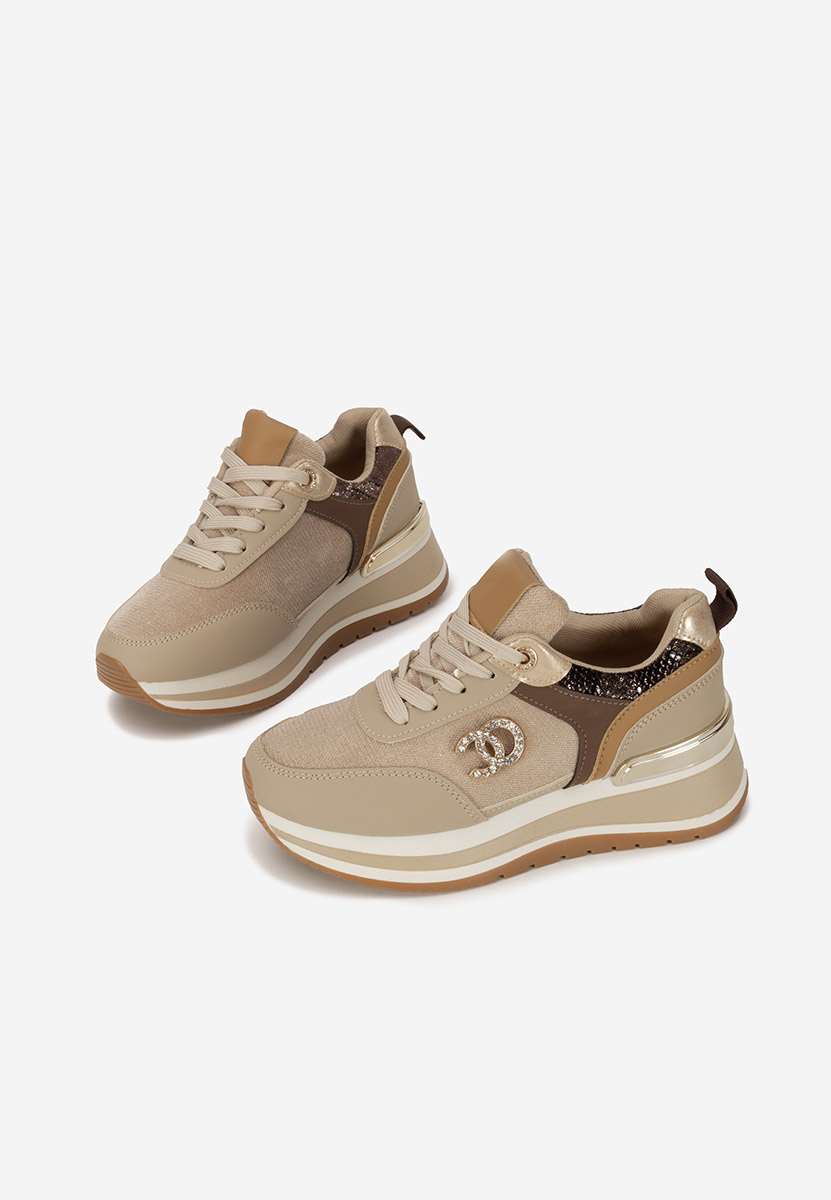 Sneakers con plateau Liliza cachi
