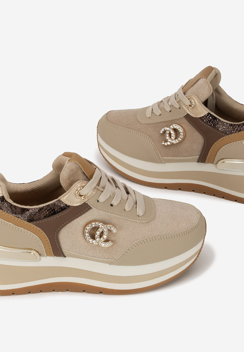 Sneakers con plateau Liliza cachi