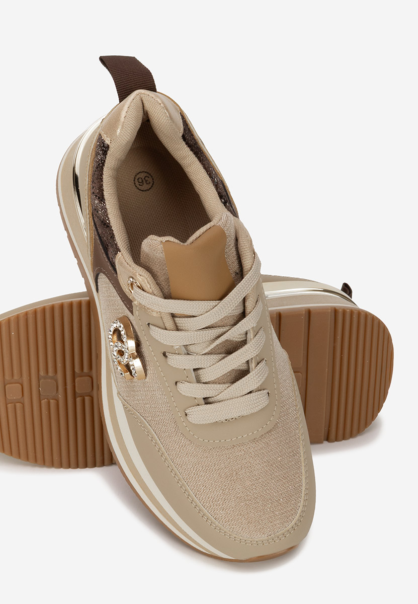 Sneakers con plateau Liliza cachi