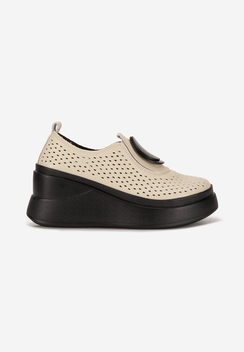 Scarpe con plateau Aleksa beige