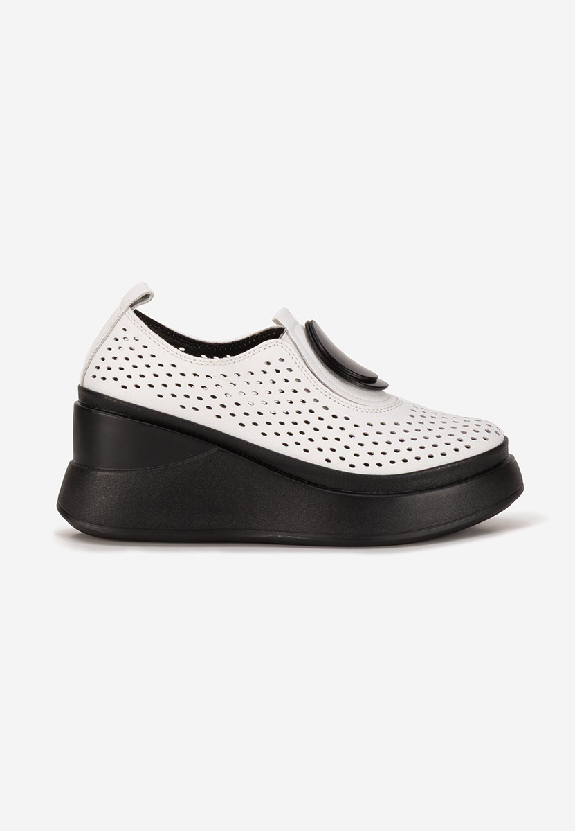 Scarpe con plateau Aleksa bianchi