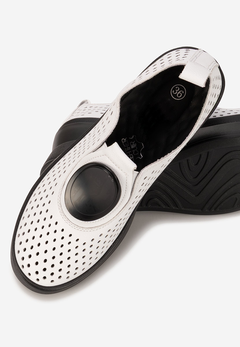 Scarpe con plateau Aleksa bianchi