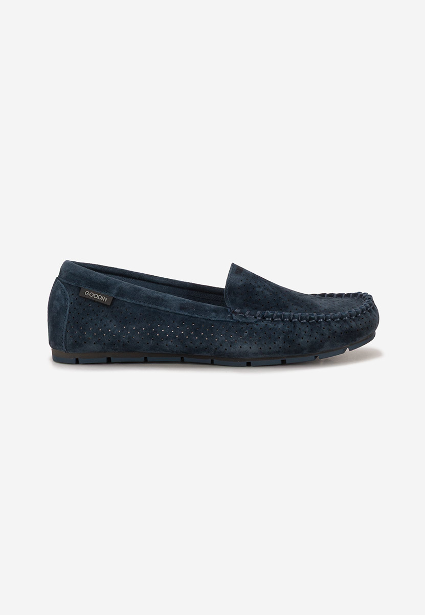 Mocassini donna pelle Sareia blu marine
