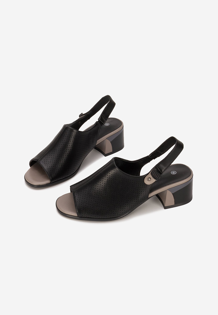 Sandali cuoio Kalya nero