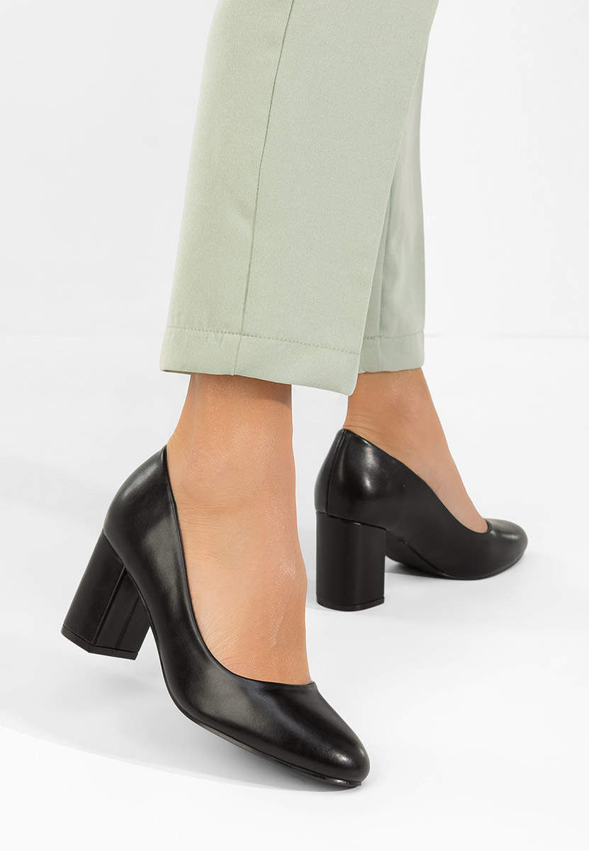 Décolleté tacco largo Binney nero