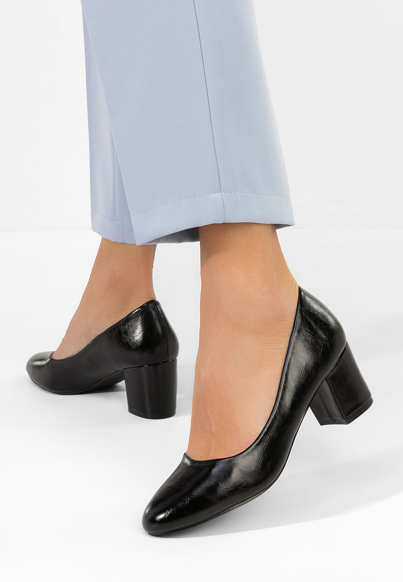 Décolleté tacco largo Selinay nero