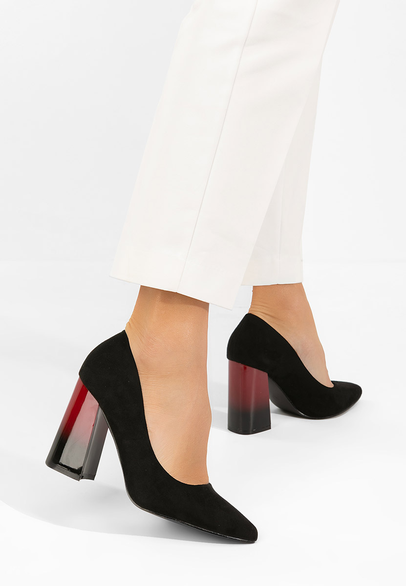 Décolleté tacco largo Emmelia nero