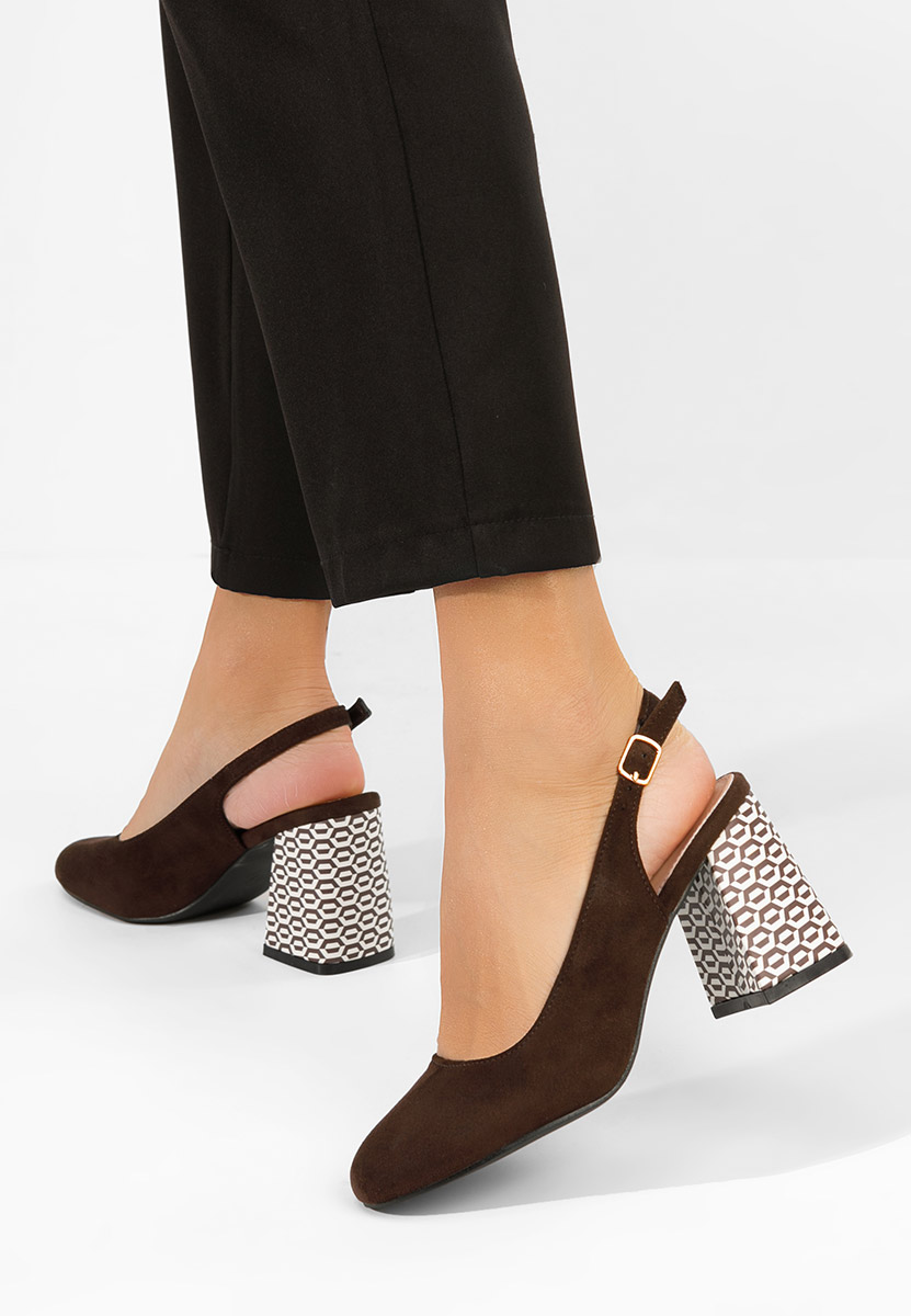 Décolleté Slingback Tolida marrone