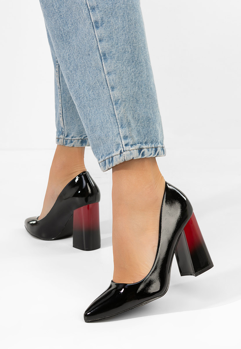 Décolleté tacco largo Emmelia V2 nero