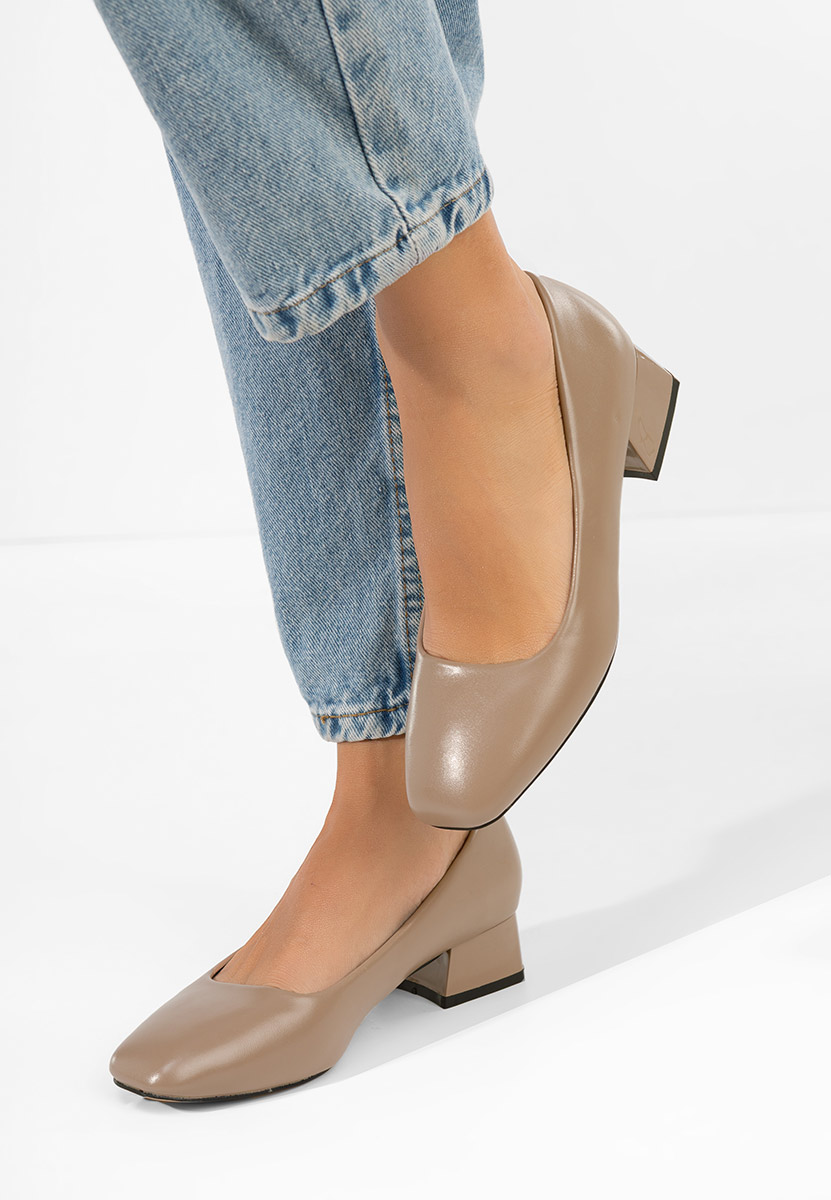 Décolleté tacco basso Sindrela beige