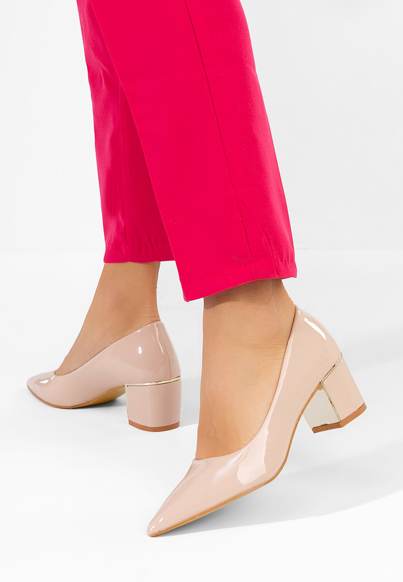 Décolleté tacco largo Avaloria V2 beige