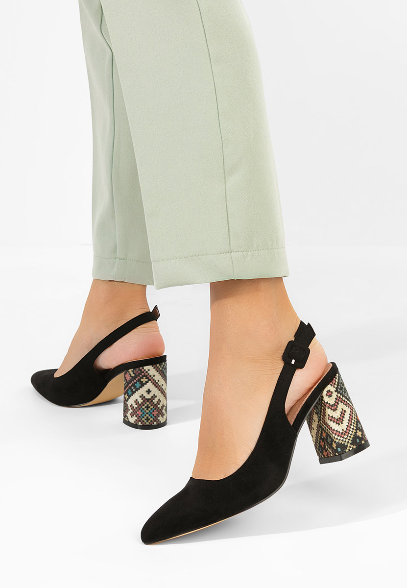 Décolleté Slingback Alesiella nero