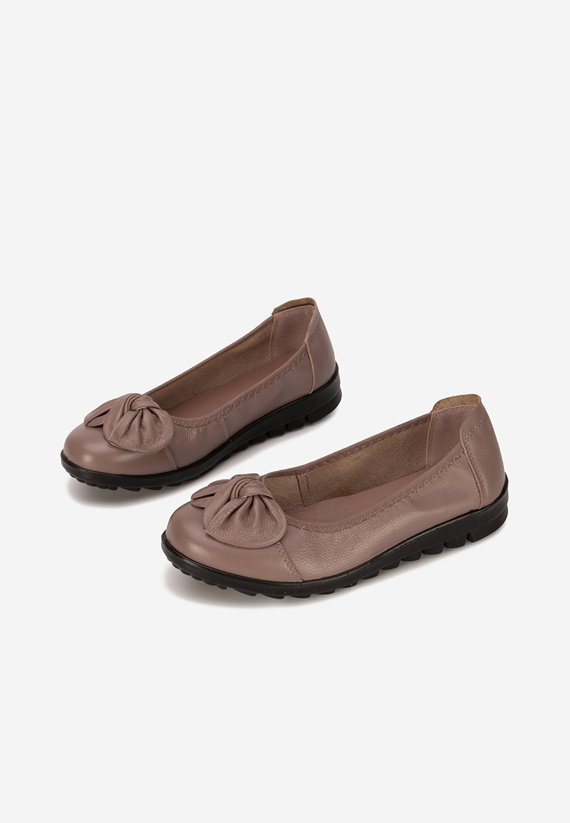Ballerine pelle Giuliena V2 marrone