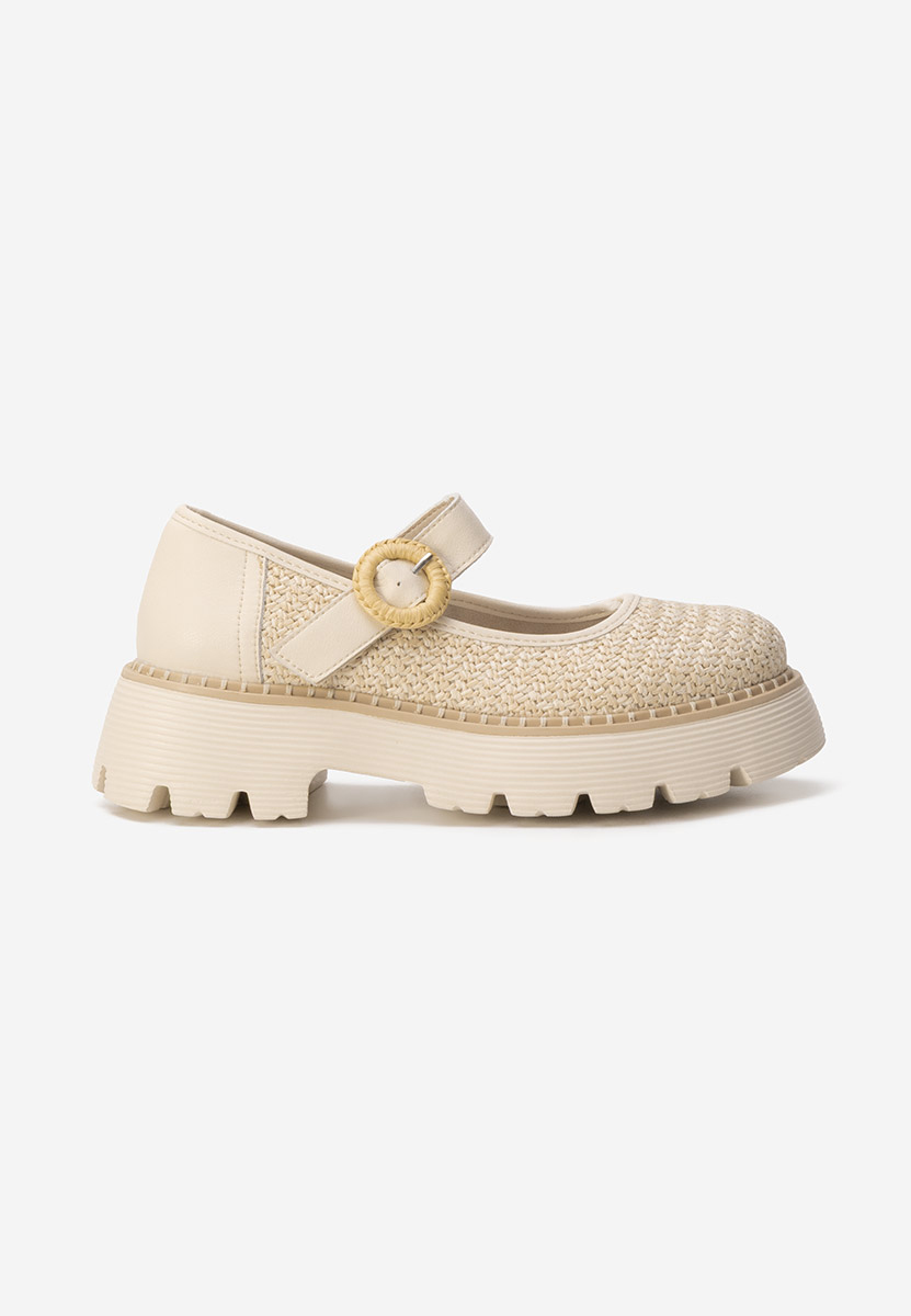 Scarpe basse donna pelle Vamya beige