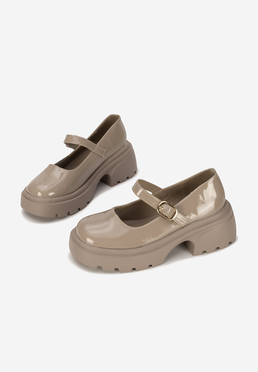 Scarpe con plateau Maliana cachi