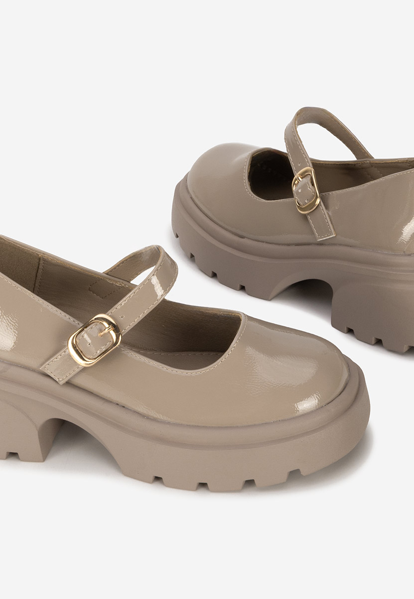 Scarpe con plateau Maliana cachi
