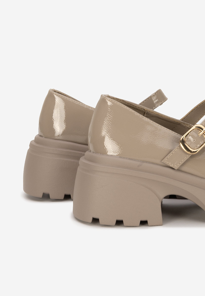 Scarpe con plateau Maliana cachi