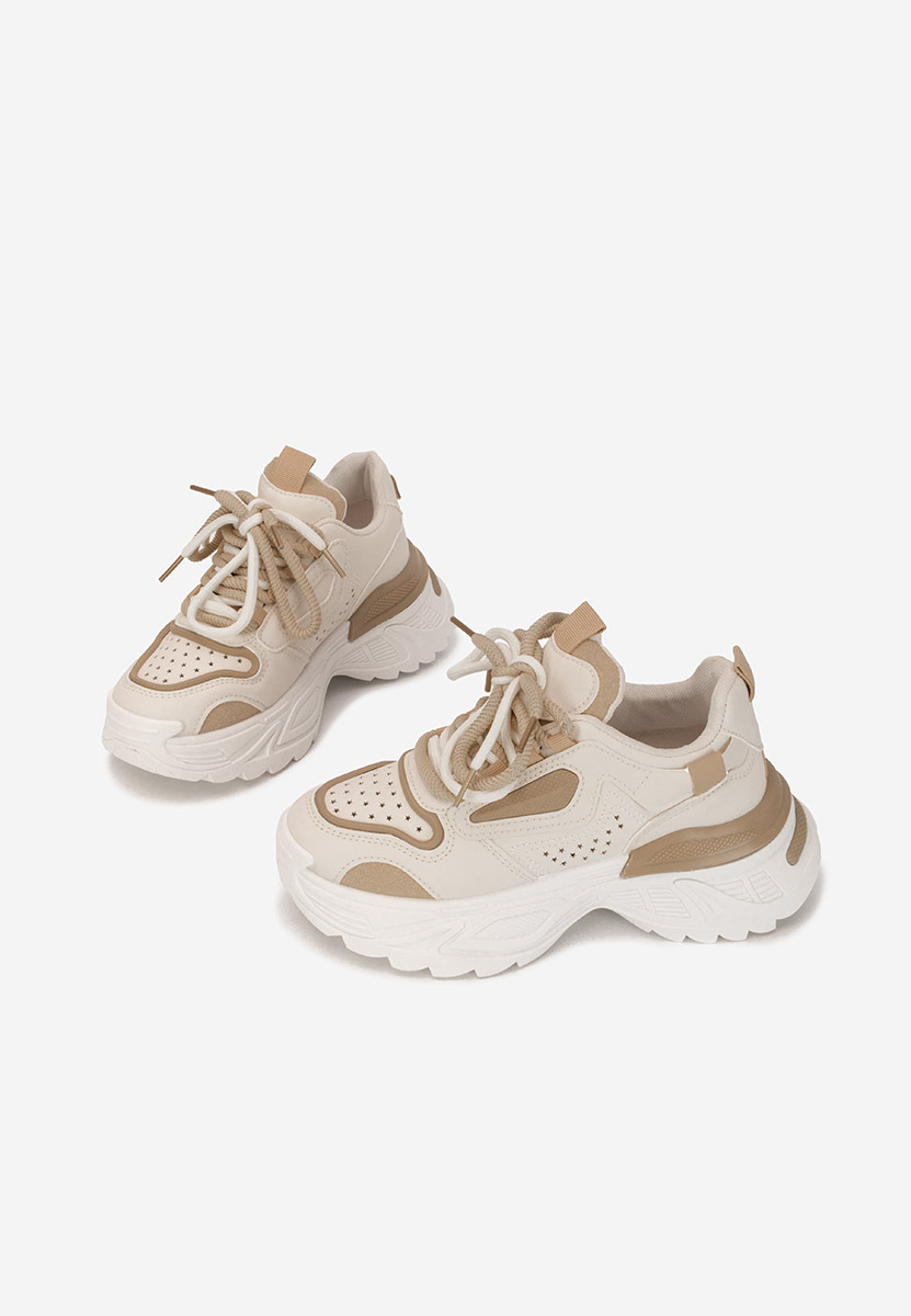 Sneakers con zeppa Dorathy beige