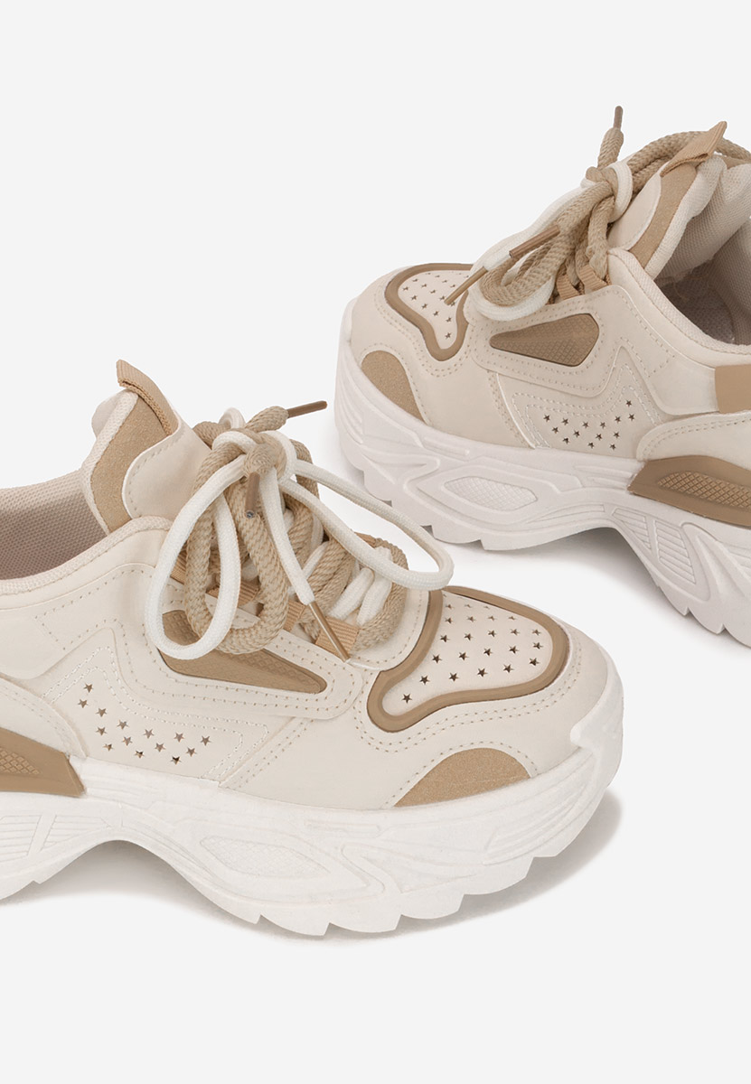Sneakers con zeppa Dorathy beige