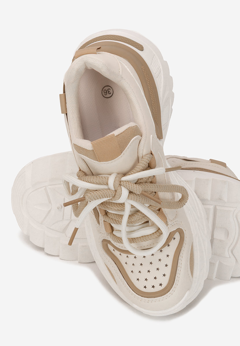 Sneakers con zeppa Dorathy beige