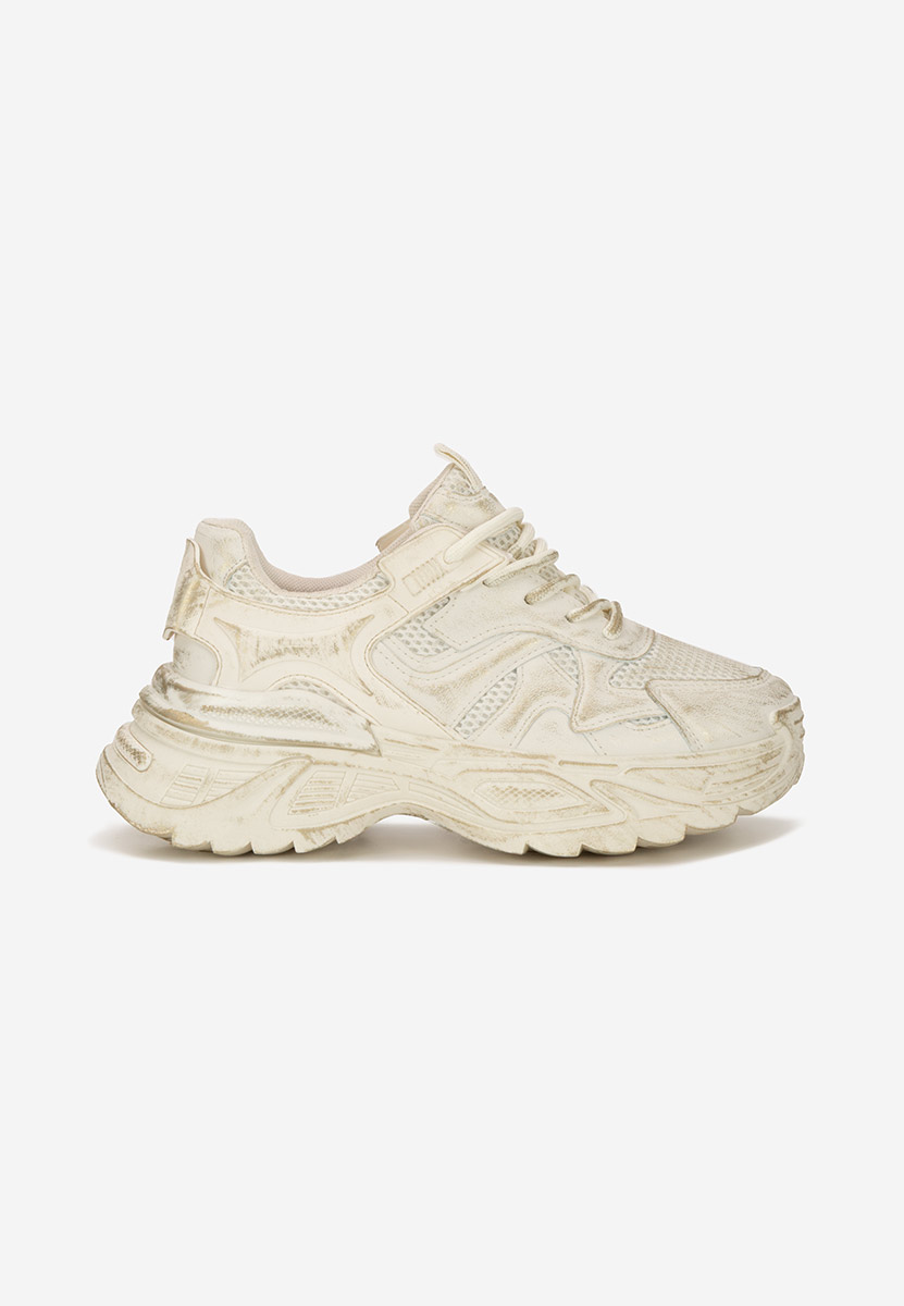 Sneakers con plateau Yalda beige