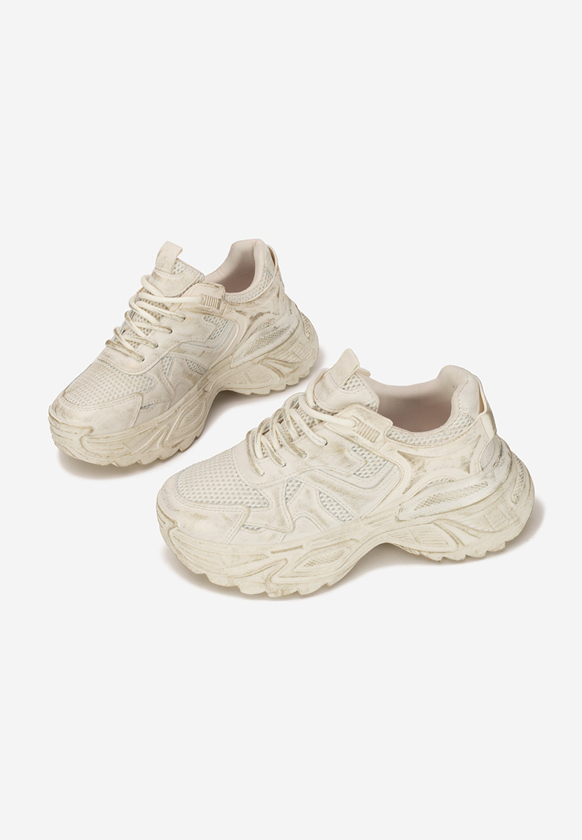 Sneakers con plateau Yalda beige