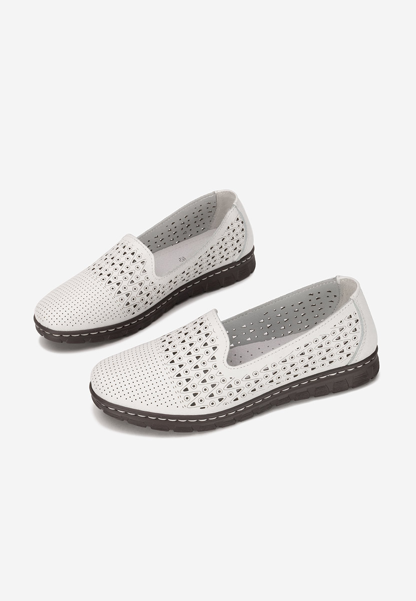 Ballerine cuoio Kerensa bianchi